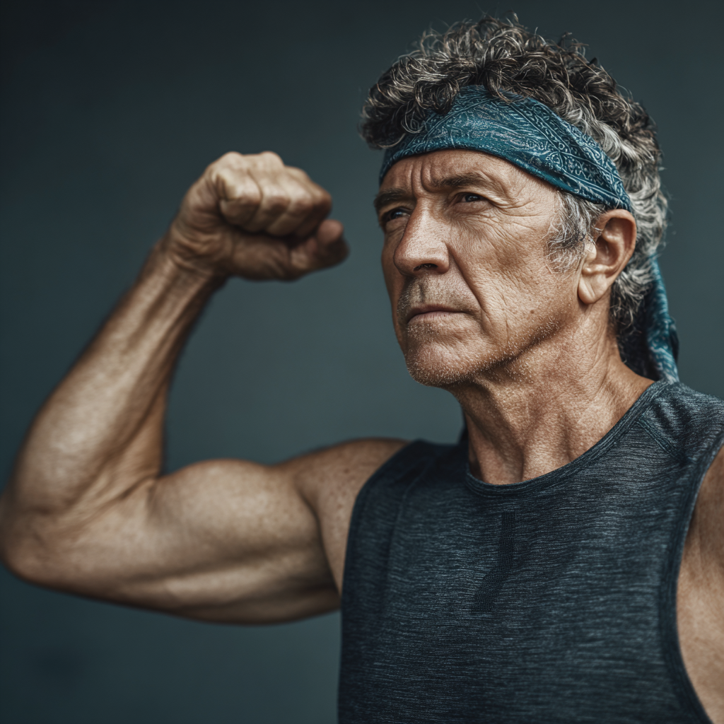 Group of Ukrainian adults of different ages performing bodyweight exercises together in a bright indoor space